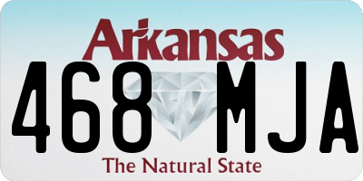 AR license plate 468MJA