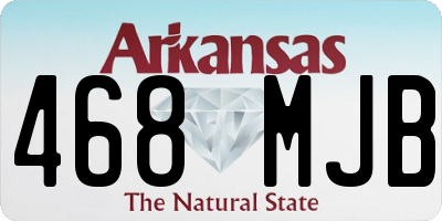 AR license plate 468MJB