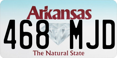 AR license plate 468MJD