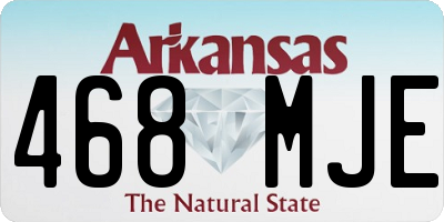 AR license plate 468MJE