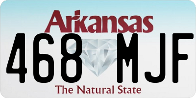 AR license plate 468MJF