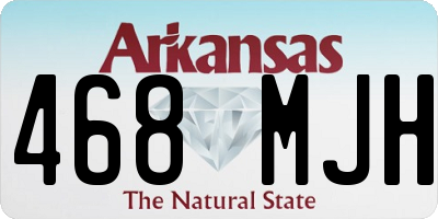AR license plate 468MJH
