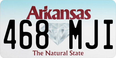 AR license plate 468MJI