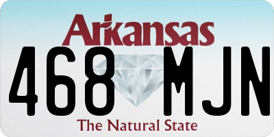 AR license plate 468MJN