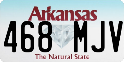 AR license plate 468MJV