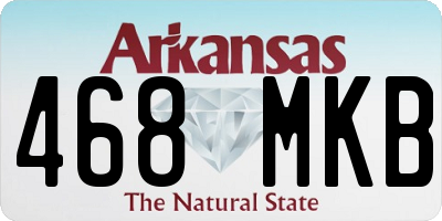 AR license plate 468MKB