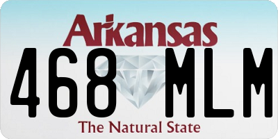 AR license plate 468MLM