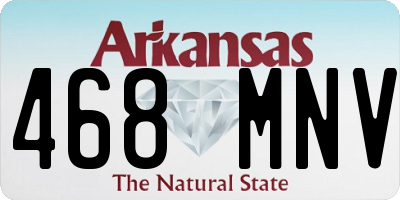 AR license plate 468MNV