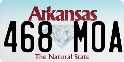 AR license plate 468MOA
