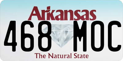 AR license plate 468MOC