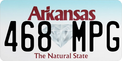 AR license plate 468MPG