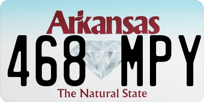 AR license plate 468MPY