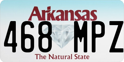 AR license plate 468MPZ