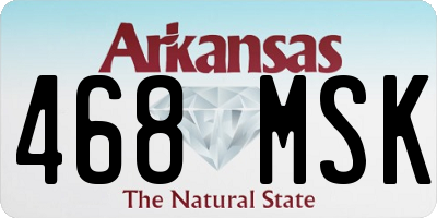 AR license plate 468MSK