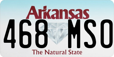 AR license plate 468MSO
