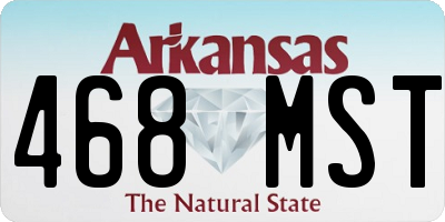 AR license plate 468MST