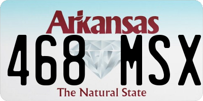 AR license plate 468MSX