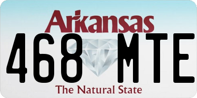 AR license plate 468MTE