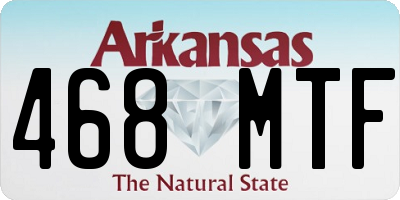 AR license plate 468MTF