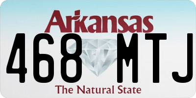 AR license plate 468MTJ