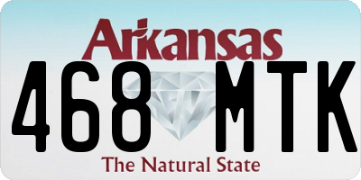 AR license plate 468MTK