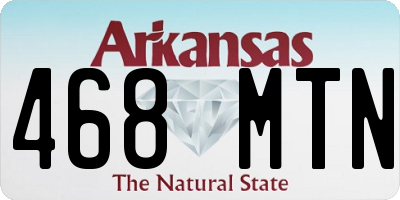 AR license plate 468MTN