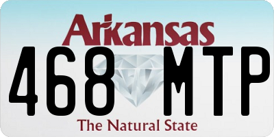 AR license plate 468MTP