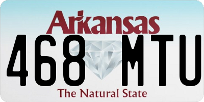 AR license plate 468MTU