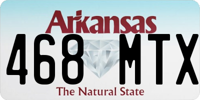 AR license plate 468MTX