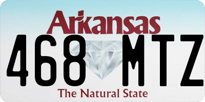 AR license plate 468MTZ