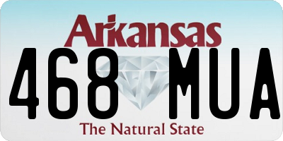 AR license plate 468MUA