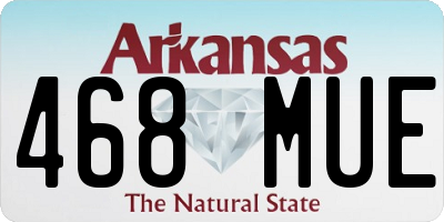 AR license plate 468MUE