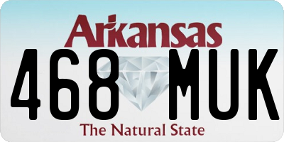 AR license plate 468MUK