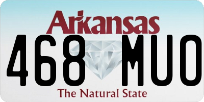 AR license plate 468MUO