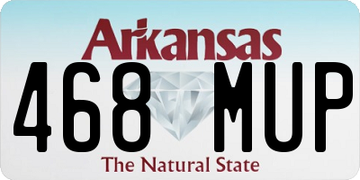 AR license plate 468MUP