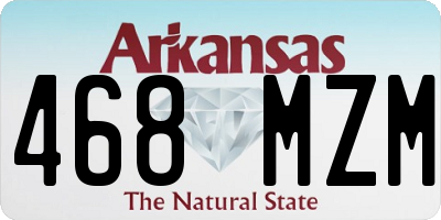 AR license plate 468MZM