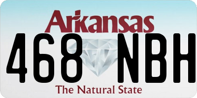AR license plate 468NBH