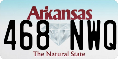 AR license plate 468NWQ