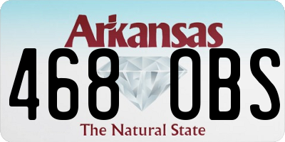 AR license plate 468OBS