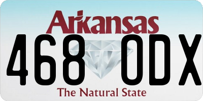 AR license plate 468ODX
