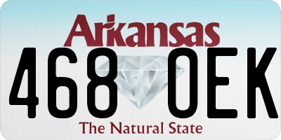 AR license plate 468OEK