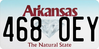 AR license plate 468OEY