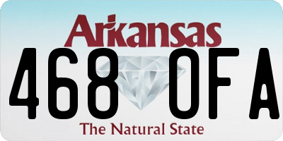 AR license plate 468OFA
