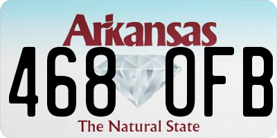 AR license plate 468OFB
