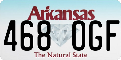 AR license plate 468OGF