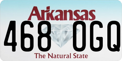 AR license plate 468OGQ
