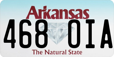 AR license plate 468OIA