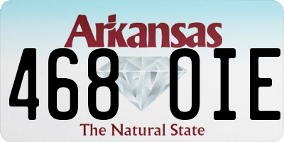 AR license plate 468OIE
