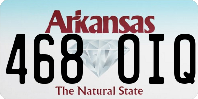 AR license plate 468OIQ