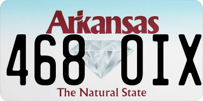 AR license plate 468OIX